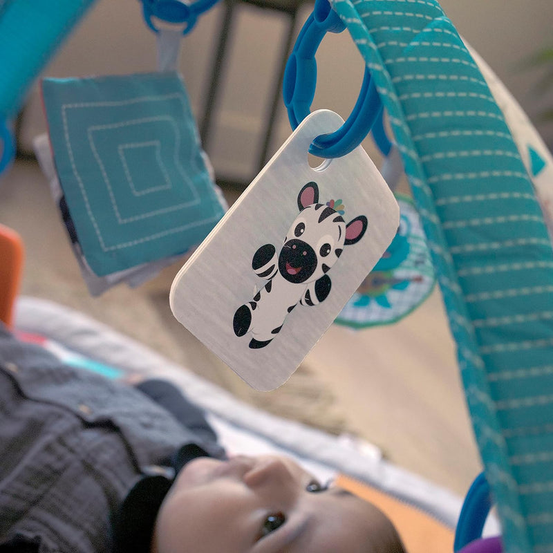 Baby Einstein, Kickin' Tunes 4 in 1 Kids Music Multi-Activity Gym with Piano, 70+ Sounds, 25+ Minutes Music and Lights, Play Arch, 7 Removable Toys, 4 Languages, for Babies