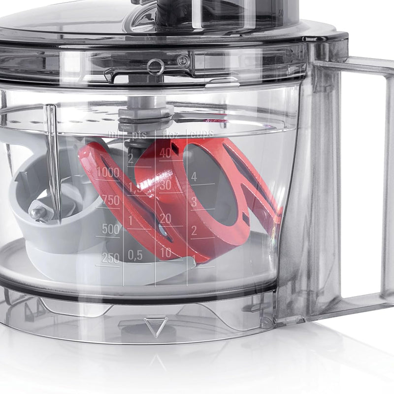 Bosch MultiTalent 3 Compact Multifunction Food Processor – Over 20 Functions, 800 W, 2 Speeds, 2.3 L Bowl, Slicing, Cutting and Grating, Kneading Blade and Whipping Disc