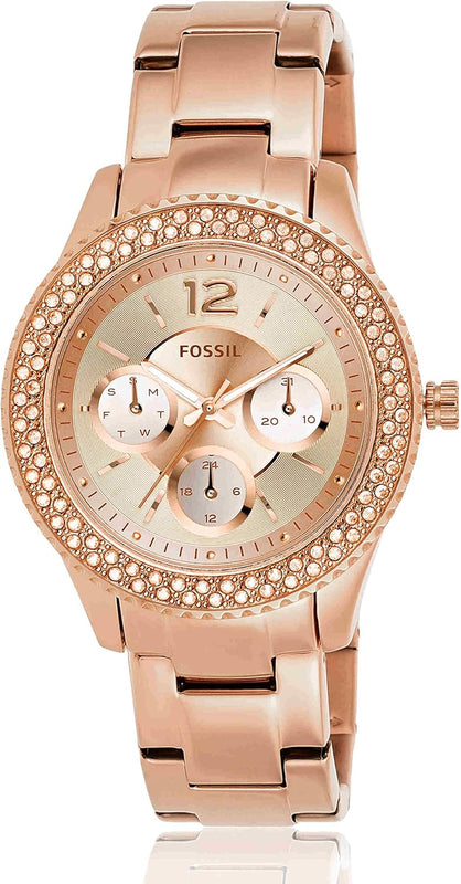 Fossil Stella Women's Watch Chronograph Movement with Stainless Steel or Leather Strap
