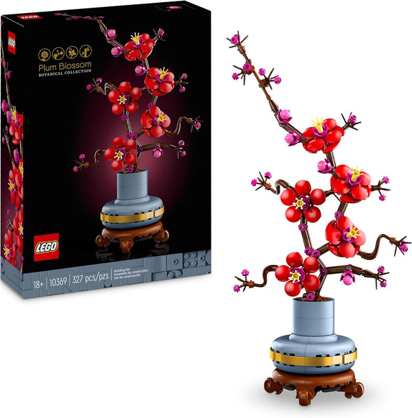 LEGO Botanicals Japanese Apricot - Artificial Fake Flower to Build for Adults - Botanical Collection Home Floral Decor Gift Idea for Women or Men - 10369