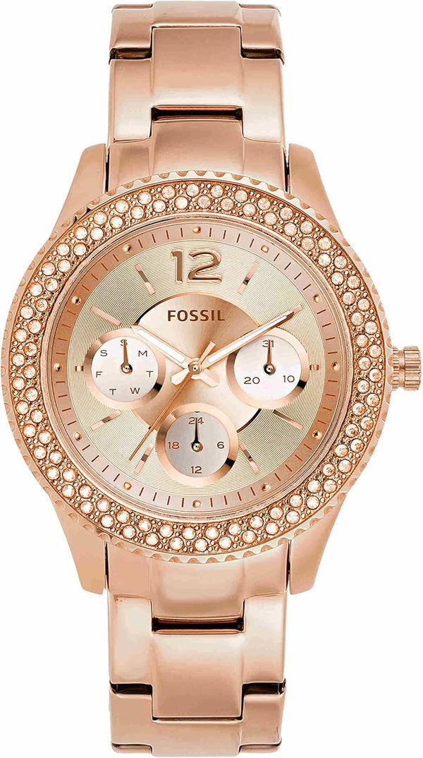 Fossil Stella Women's Watch Chronograph Movement with Stainless Steel or Leather Strap