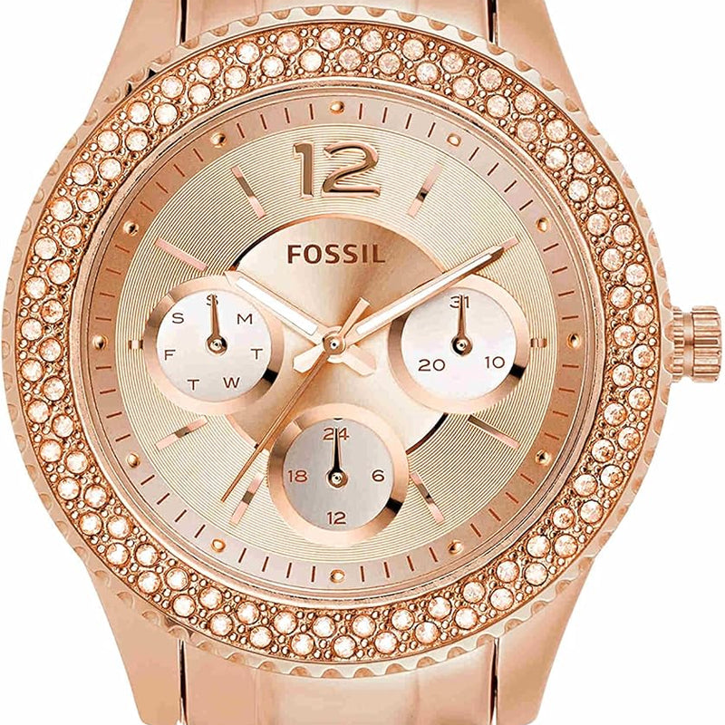 Fossil Stella Women's Watch Chronograph Movement with Stainless Steel or Leather Strap