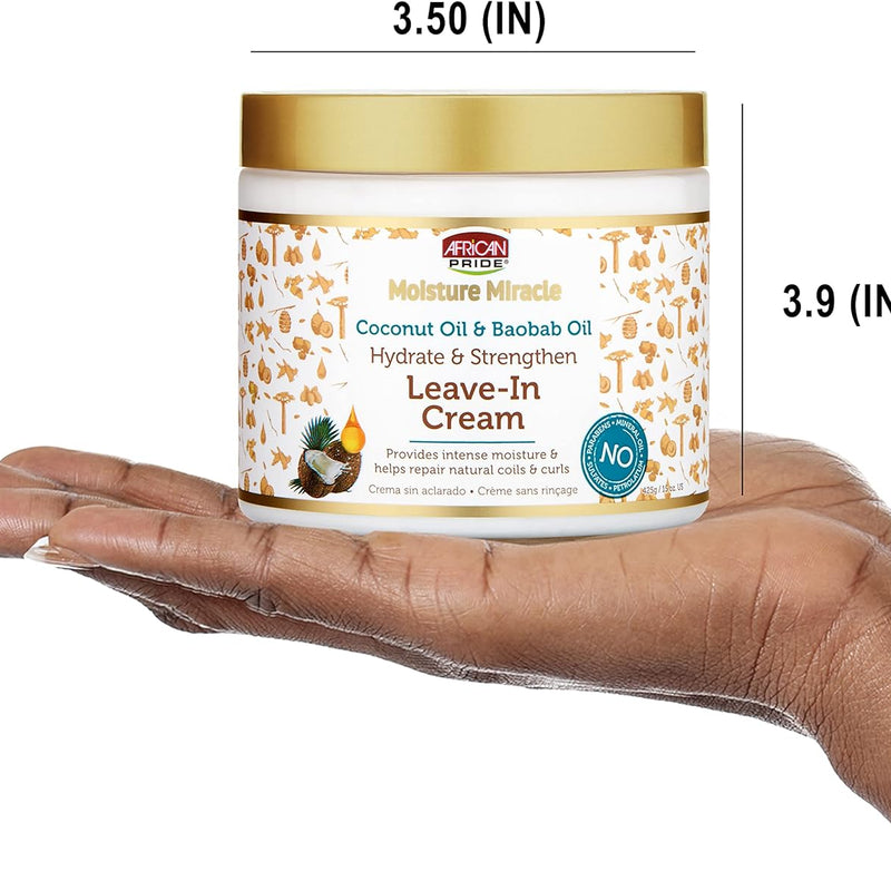 AFRICAN PRIDE MOISTURE COCO & BAOBAB LEAVE - IN - COCO & BAOBAB FREE CARE CREAM