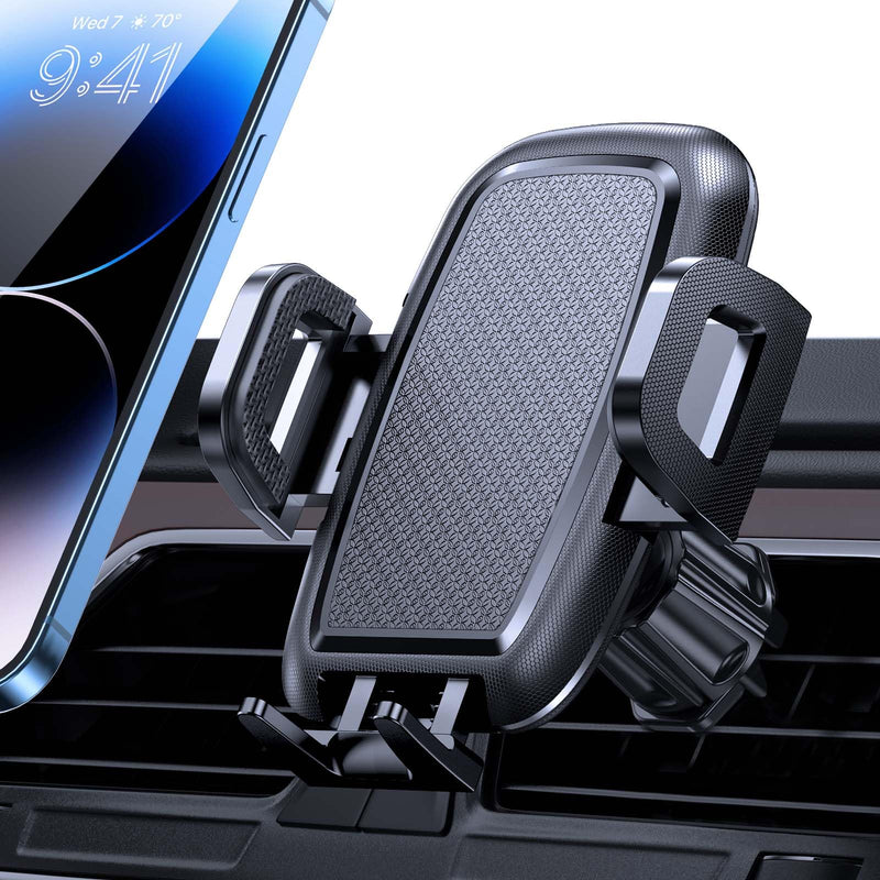 Miracase Car Phone Holder [New Double Steel Hook] Car Phone Holder for Air Vent Compatible with iPhone 16/15/14 Samsung Xiaomi and Other Smartphones Series