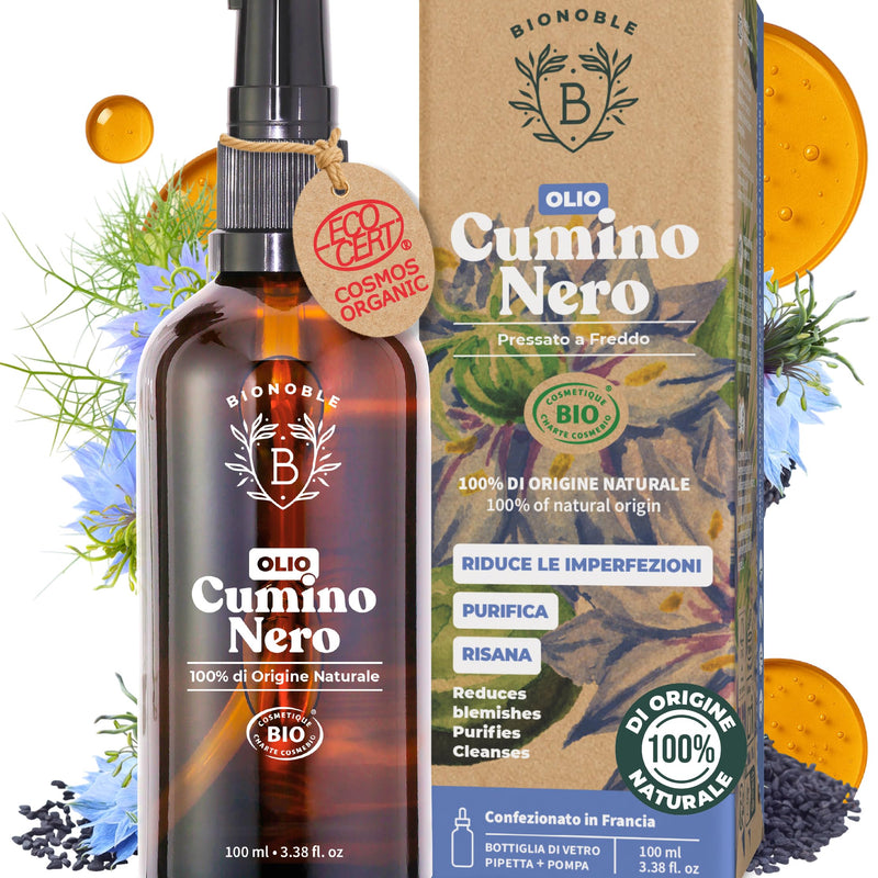 BIONOBLE Rosemary Oil for Organic Hair - Stimulates Growth and Reduces Loss - Rosemary, Castor, Argan and Jojoba Essential Oil - Rosemary Oil for Hair Growth - Glass Bottle + Pipette - 50 ml