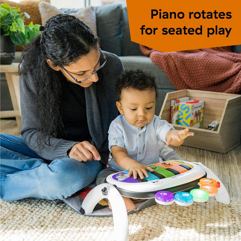 Baby Einstein, Kickin' Tunes 4 in 1 Kids Music Multi-Activity Gym with Piano, 70+ Sounds, 25+ Minutes Music and Lights, Play Arch, 7 Removable Toys, 4 Languages, for Babies