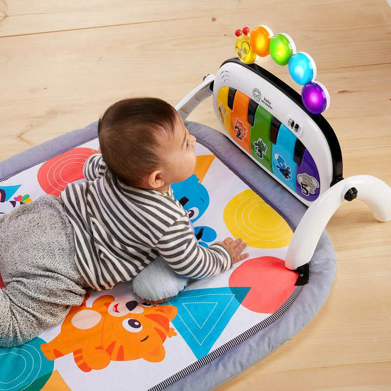 Baby Einstein, Kickin' Tunes 4 in 1 Kids Music Multi-Activity Gym with Piano, 70+ Sounds, 25+ Minutes Music and Lights, Play Arch, 7 Removable Toys, 4 Languages, for Babies
