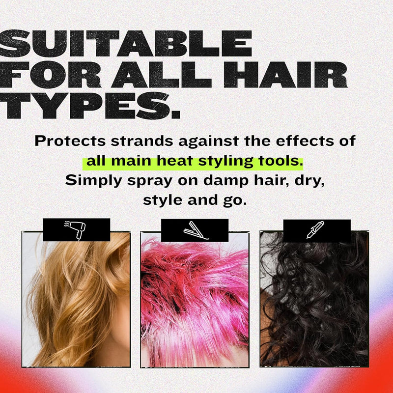 TIGI Bed Head Some Like It Hot, Spray termoprotettore per tutti i tipi di capelli, Prodotto anticrespo per stirare, arricciare e asciugare capelli, 100ml