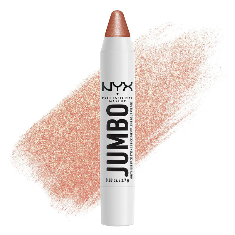 NYX Professional Makeup Multi-Use Brightening Face Pencil, Creamy Texture with Jojoba Oil and Shine Finish, Jumbo Highlighter Stick, Vanilla Ice Cream Shade